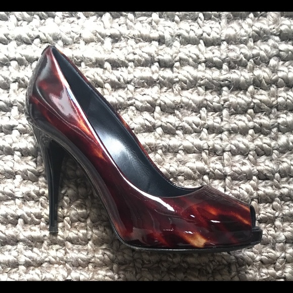 Giuseppe Zanotti Tortoiseshell Peep toe Pump heels - Picture 2 of 8